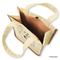 Japan Mofusand Embroidered Mini Tote Bag - Mofusand Botanical Squirrel Cat - 6