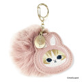 Japan Mofusand Dangling Tail Mascot Keychain - Mofusand Botanical Rabbit Cat - 1