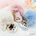 Japan Mofusand Dangling Tail Mascot Keychain - Mofusand Botanical Long-haired Norwegian Forest Cat - 2
