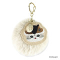 Japan Mofusand Dangling Tail Mascot Keychain - Mofusand Botanical Squirrel Cat - 1