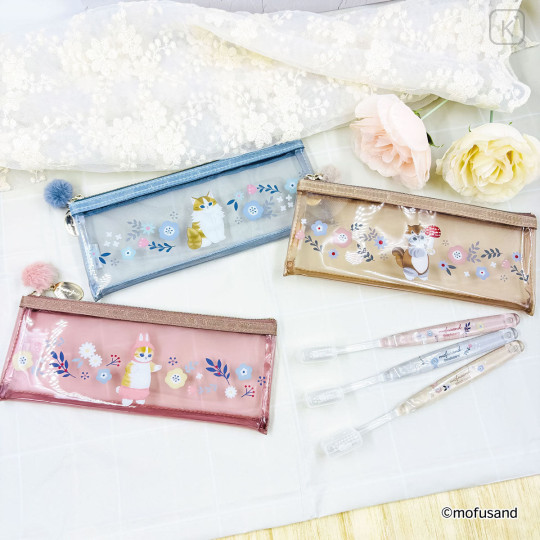 Japan Mofusand Toothbrush Set - Mofusand Botanical Squirrel Cat - 2