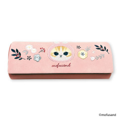 Japan Mofusand Glasses Case - Mofusand Botanical Rabbit Cat