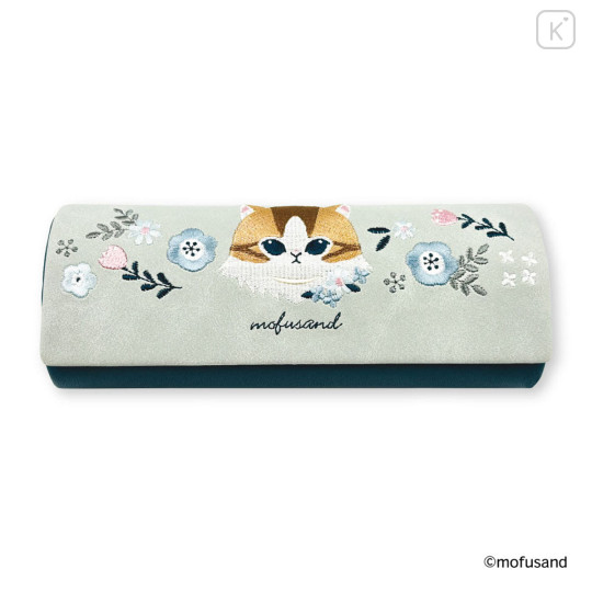 Japan Mofusand Glasses Case - Mofusand Botanical Long-haired Norwegian Forest Cat - 1