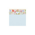 Japan Mofusand Hibiya Kadan Square Memo Pad - Flora Cat Bloom - 4