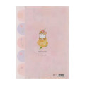 Japan Mofusand Hibiya Kadan 5 Pockets A4 Index File Holder - Flora Cat Bloom - 4