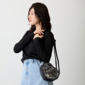Japan Chiikawa Clear Pochette Crossbody Shoulder Bag - Chiikawa : Super Magical Chiikawa Clear Window Black Heart - 4