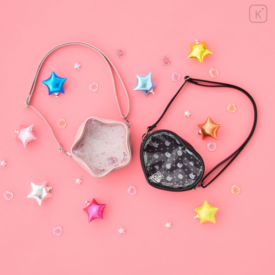 Japan Chiikawa Clear Pochette Crossbody Shoulder Bag - Chiikawa : Super Magical Chiikawa Clear Window Pink Heart - 3