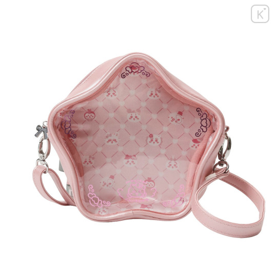 Japan Chiikawa Clear Pochette Crossbody Shoulder Bag - Chiikawa : Super Magical Chiikawa Clear Window Pink Heart - 6