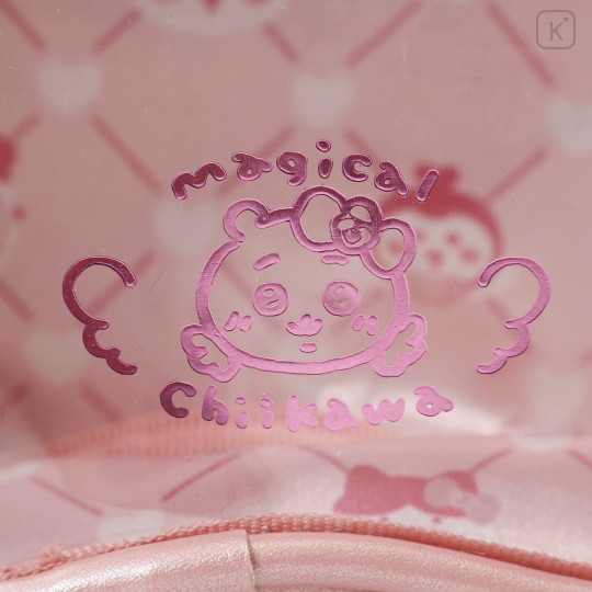 Japan Chiikawa Clear Pochette Crossbody Shoulder Bag - Chiikawa : Super Magical Chiikawa Clear Window Pink Heart - 7