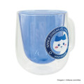 Japan Chiikawa Double Wall Glass Mug - Hachiware : Face - 6