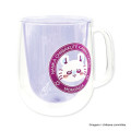 Japan Chiikawa Double Wall Glass Mug - Momonga : Face - 6
