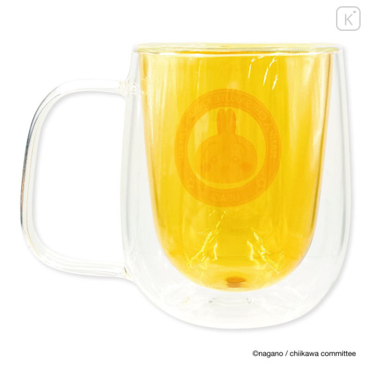 Japan Chiikawa Double Wall Glass Mug - Usagi : Face - 5