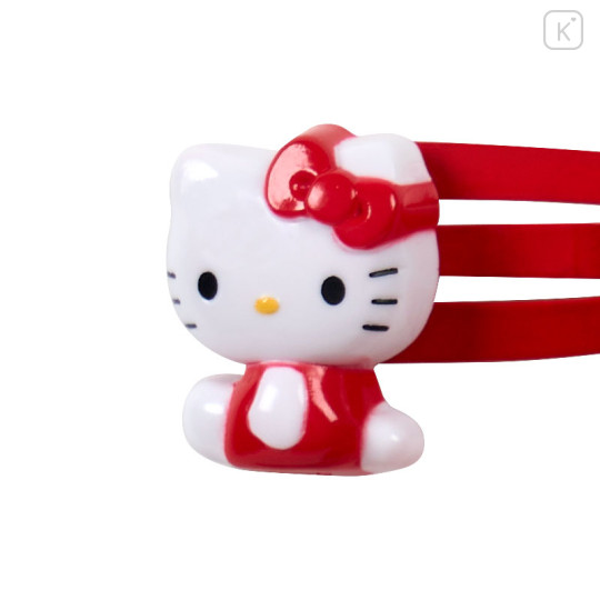 Japan Sanrio Original Hairpin Set - Hello Kitty : Ribbon Red - 2