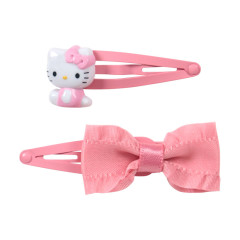 Japan Sanrio Original Hairpin Set - Hello Kitty : Ribbon Pink