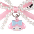 Japan Sanrio Original Kids Hair Tie - My Melody : Swaying Charm Bead Ribbon - 2