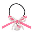 Japan Sanrio Original Kids Hair Tie - Hello Kitty : Swaying Charm Bead Ribbon - 1