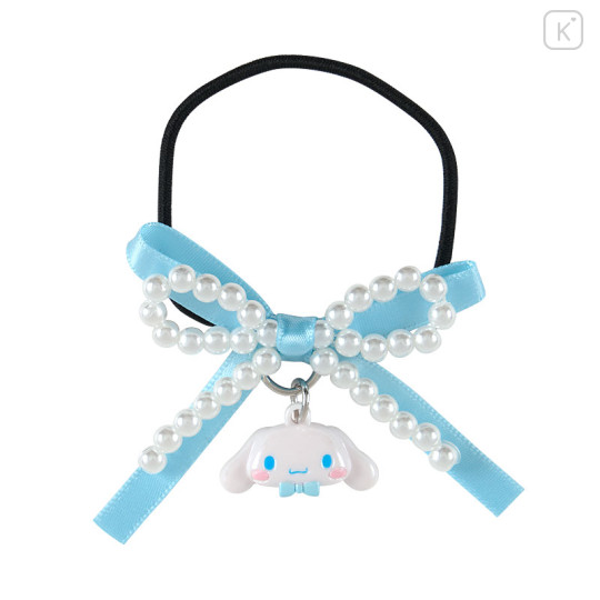 Japan Sanrio Original Kids Hair Tie - Cinnamoroll : Swaying Charm Bead Ribbon - 1