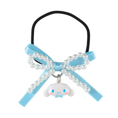 Japan Sanrio Original Kids Hair Tie - Cinnamoroll : Swaying Charm Bead Ribbon