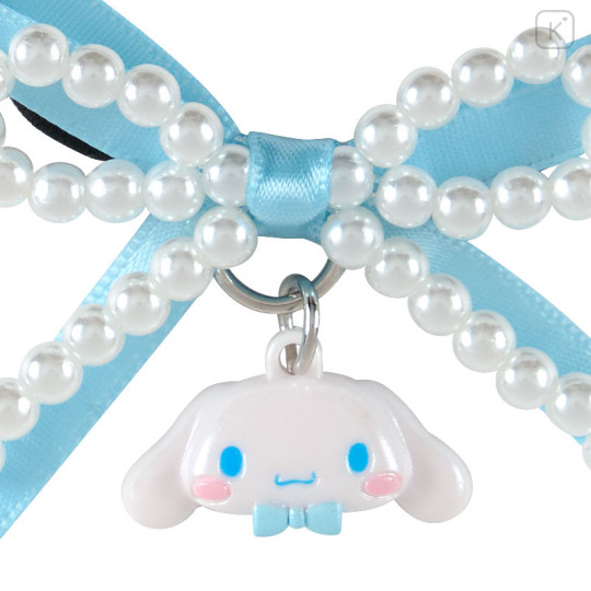 Japan Sanrio Original Kids Hair Tie - Cinnamoroll : Swaying Charm Bead Ribbon - 2