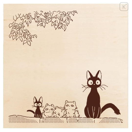 Japan Ghibli Wooden Stamp - Kiki's Delivery Service : Jiji Family - 1