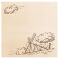 Japan Ghibli Wooden Stamp - Castle in the Sky - 1