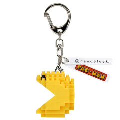 Japan Pac-Man Nanoblock n-fig Keychain - Retro Pac-Dot