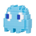 Japan Pac-Man Nanoblock n-fig Keychain - Ghost Inky Blue - 4