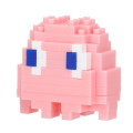 Japan Pac-Man Nanoblock n-fig Keychain - Ghost Pinky Pink - 4