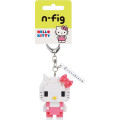 Japan Sanrio Nanoblock n-fig Keychain - Hello Kitty : Pink - 2