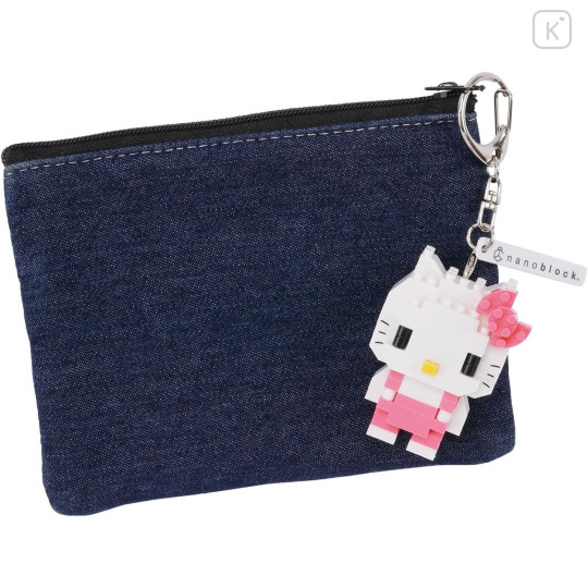 Japan Sanrio Nanoblock n-fig Keychain - Hello Kitty : Pink - 3