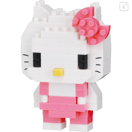 Japan Sanrio Nanoblock n-fig Keychain - Hello Kitty : Pink - 4