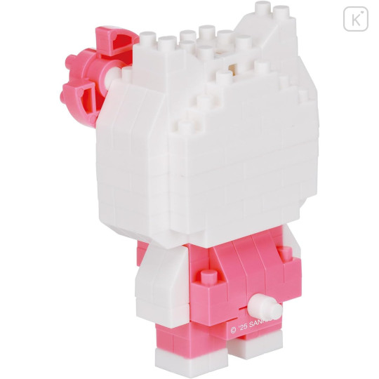 Japan Sanrio Nanoblock n-fig Keychain - Hello Kitty : Pink - 5