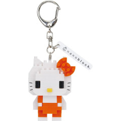 Japan Sanrio Nanoblock n-fig Keychain - Hello Kitty : Orange
