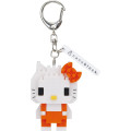 Japan Sanrio Nanoblock n-fig Keychain - Hello Kitty : Orange - 1