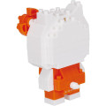Japan Sanrio Nanoblock n-fig Keychain - Hello Kitty : Orange - 5