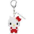 Japan Sanrio Nanoblock n-fig Keychain - Hello Kitty : Red - 1