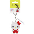 Japan Sanrio Nanoblock n-fig Keychain - Hello Kitty : Red - 2