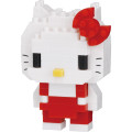 Japan Sanrio Nanoblock n-fig Keychain - Hello Kitty : Red - 4