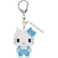 Japan Sanrio Nanoblock n-fig Keychain - Hello Kitty : Blue - 1