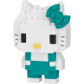 Japan Sanrio Nanoblock n-fig Keychain - Hello Kitty : Green - 4
