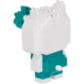 Japan Sanrio Nanoblock n-fig Keychain - Hello Kitty : Green - 5