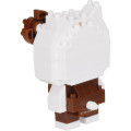 Japan Sanrio Nanoblock n-fig Keychain - Hello Kitty : Brown - 5