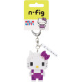 Japan Sanrio Nanoblock n-fig Keychain - Hello Kitty : Purple - 2