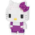 Japan Sanrio Nanoblock n-fig Keychain - Hello Kitty : Purple - 4