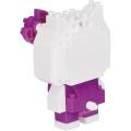 Japan Sanrio Nanoblock n-fig Keychain - Hello Kitty : Purple - 5