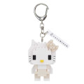Japan Sanrio Nanoblock n-fig Keychain - Hello Kitty : White - 1
