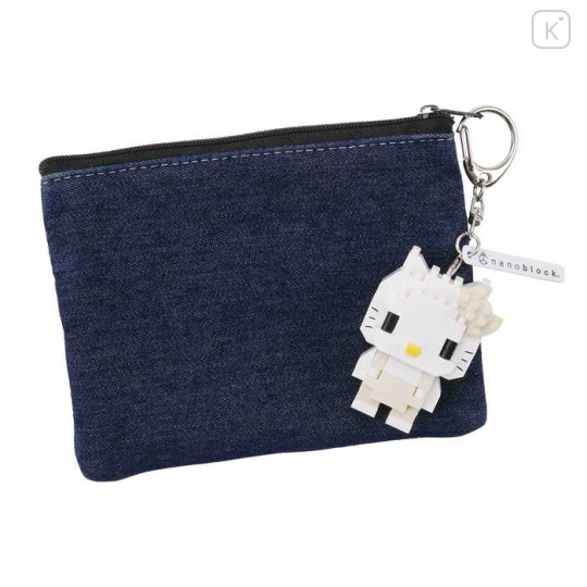 Japan Sanrio Nanoblock n-fig Keychain - Hello Kitty : White - 3