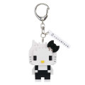 Japan Sanrio Nanoblock n-fig Keychain - Hello Kitty : Black - 1