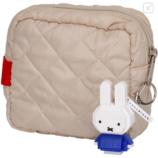Japan Miffy Nanoblock n-fig Keychain - Miffy : Blue - 3