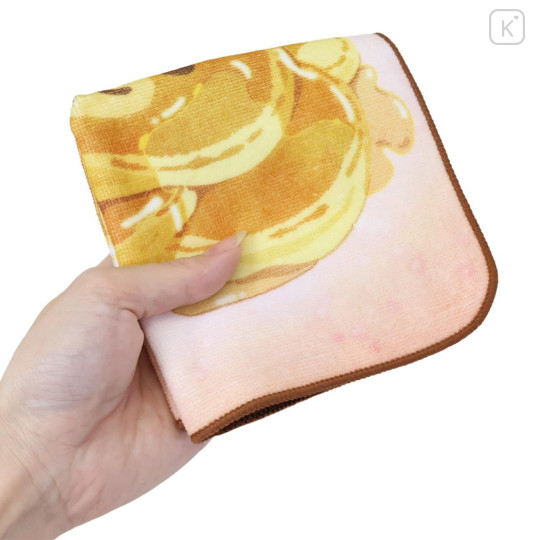Japan San-X Mini Towel Handkerchief - Rilakkuma Stay with Me Pancake - 3
